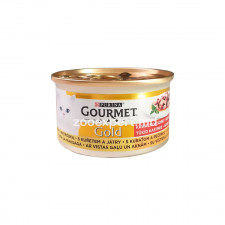 Gourmet Gold Курица и Печень кусочки в соусе 85 gr